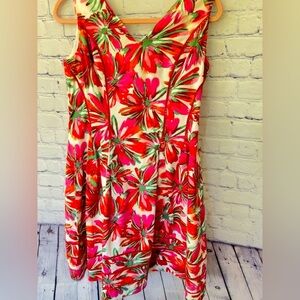 Kay Unger New York |Tropical Floral Sleeveless Dress Size 10